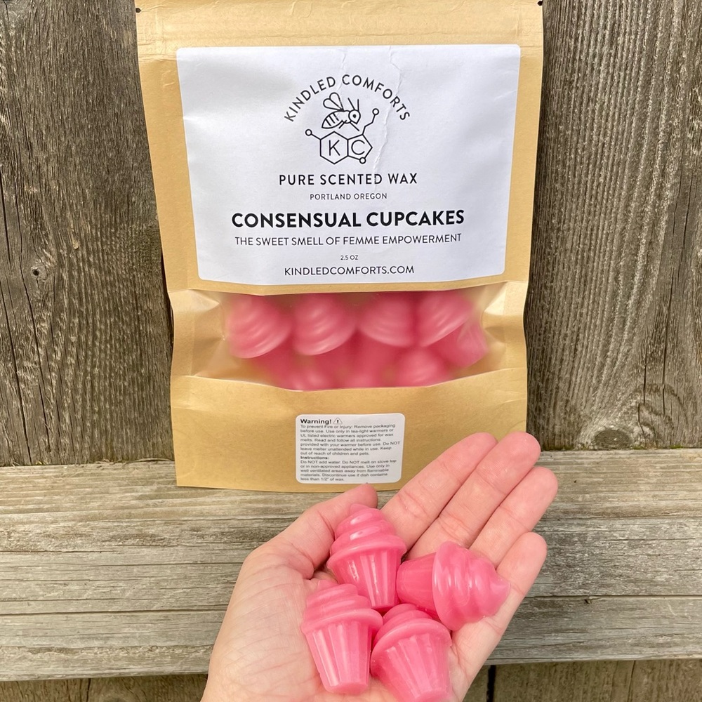SALE Consensual Cupcakes 100% Beeswax Scented Wax Cubes Melts